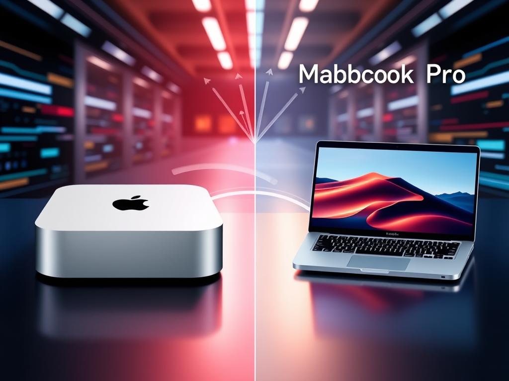 performance comparison of Mac Mini and MacBook Pro